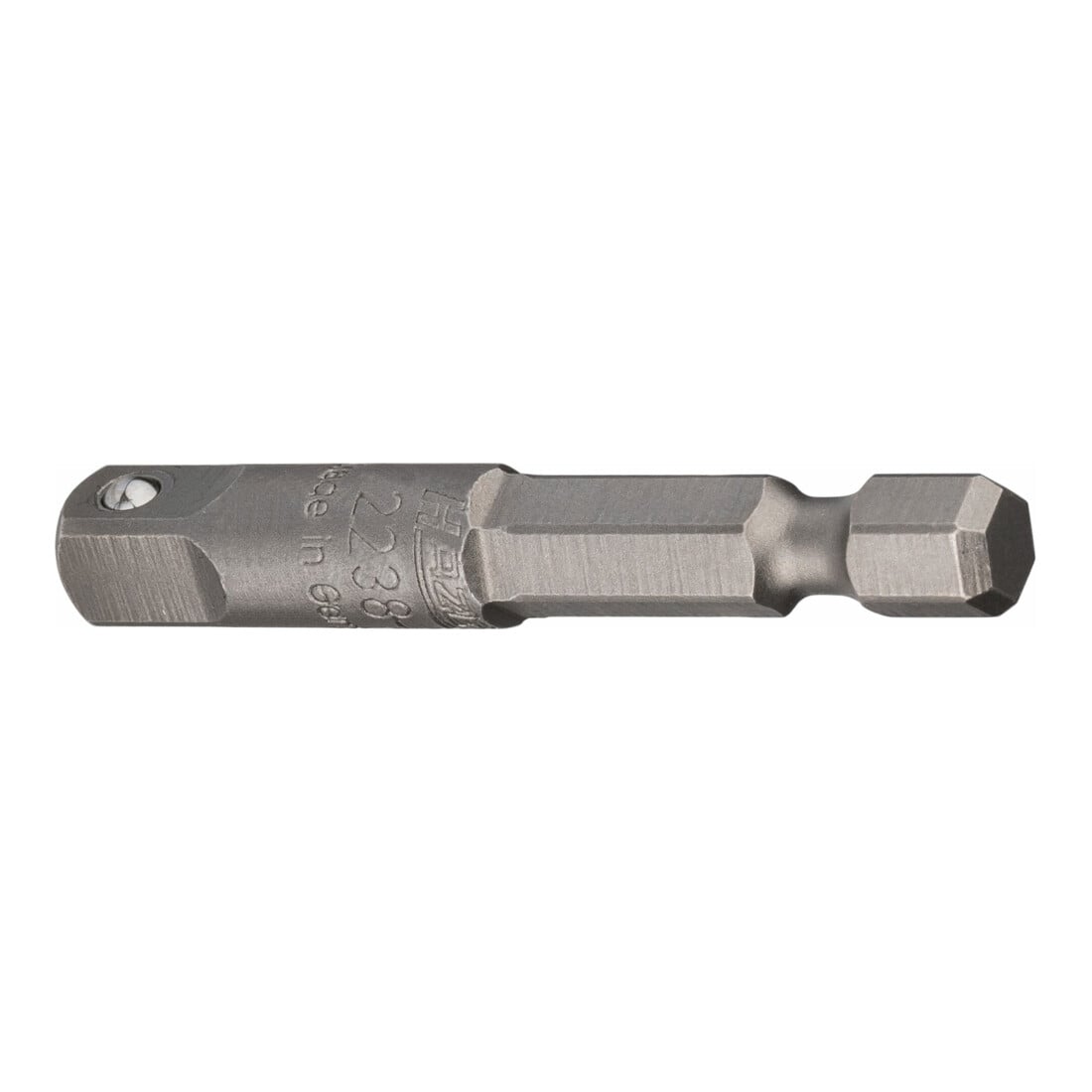 Adaptateur 2238-1 ∙ Hexagone massif 6,3 (1/4 pouce) ∙ Carré massif 6,3 mm (1/4 pouce) HAZET