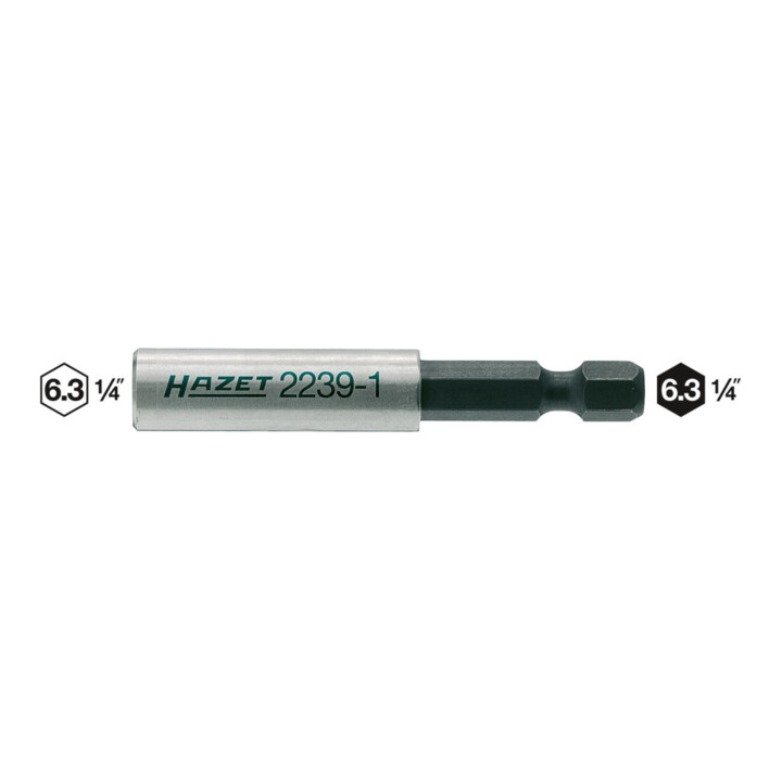 Adaptateur 2239-1 ∙ Hexagone massif 6,3 (1/4 pouce) ∙ Hexagone creux 6,3 (1/4 pouce) HAZET