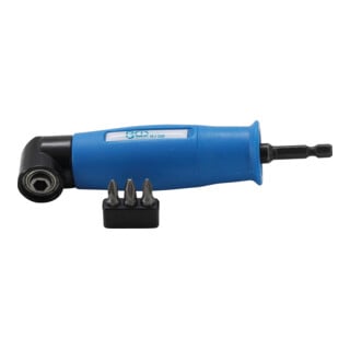 Adaptateur angulaire de perçage empreinte hexagone mâle 6,3 mm (1/4“)/transmission par hexagone femelle 6,3 mm (1/4“) BGS