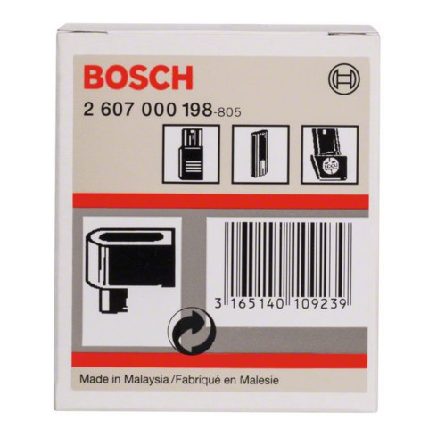Adaptateur Bosch pour accumulateurs tuberculeux et sans fil déchargées