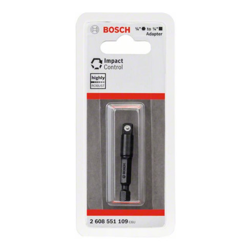 Adaptateur Bosch pour clés à douille 1/4", tête hexagonale 50 mm