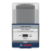 Adaptateur Bosch pour forets diamantés côté machine 1 1/4" UNC côté couronne G 1/2".-2