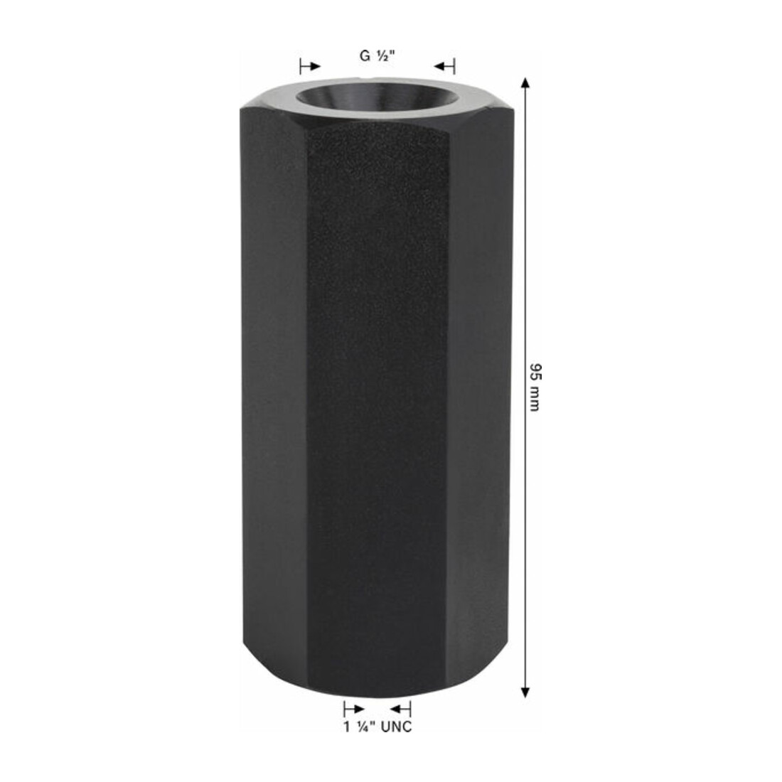 Adaptateur Bosch pour forets diamantés côté machine 1 1/4" UNC côté couronne G 1/2".