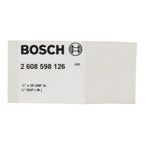 Adaptateur Bosch pour forets diamantés côté machine 1/2" 20UNF côté couronne G 1/2" BSP