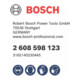 Adaptateur Bosch pour forets diamantés côté machine SDS plus côté couronne G 1/2", 115-4