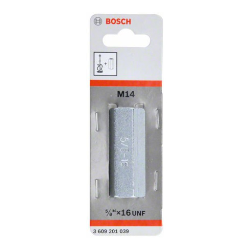 Adaptateur Bosch pour paniers agitateurs Longueur : 60 mm avec filetage intérieur 5/8"-16 UN-2a