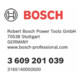 Adaptateur Bosch pour paniers agitateurs Longueur : 60 mm avec filetage intérieur 5/8"-16 UN-2a