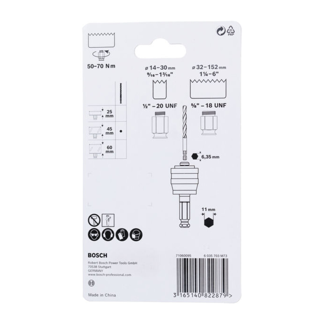 Adaptateur Bosch Power-Change à queue hexagonale de 9,5 mm (3/8")
