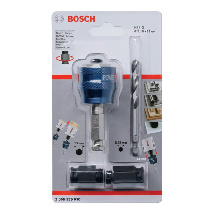 Adaptateur Bosch Power-Change à queue hexagonale de 9,5 mm (3/8")