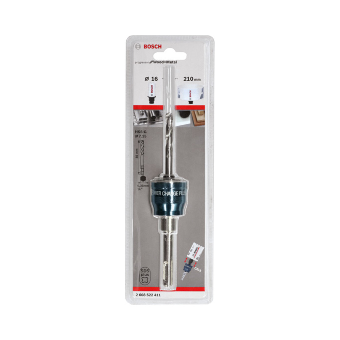 Adaptateur Bosch Power Change Plus SDS plus avec perceuse HSS-G 7,15 x 85 mm