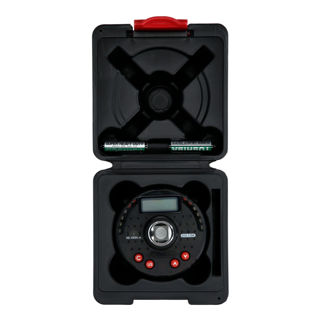 Adaptateur de couple numérique KS Tools 1/2 pouce avec rapporteur, 17-340 Nm