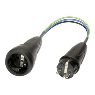 Adaptateur de mesure p. consommateurs à 1 phase Fiche à contact de sécurité dans