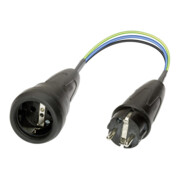 Adaptateur de mesure p. consommateurs à 1 phase Fiche à contact de sécurité dans