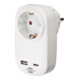 Adaptateur de prise de courant Brennenstuhl avec chargeur USB C Power Delivery 18W blanc-1