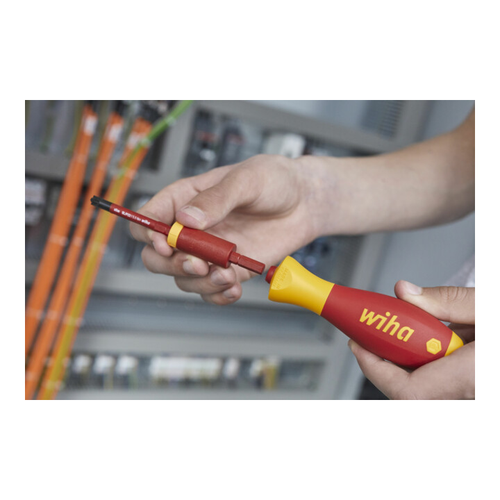 Adaptateur dynamométrique Wiha easyTorque electric pour embouts slimBits et étui slimVario® 1.2 Nm