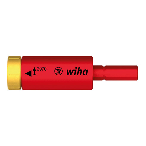 Adaptateur dynamométrique Wiha easyTorque electric pour embouts slimBits et étui slimVario® sous blister (41342) 2,0 Nm