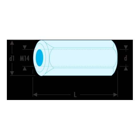 Adaptateur Facom pour inserts filetés M16x2,0mm