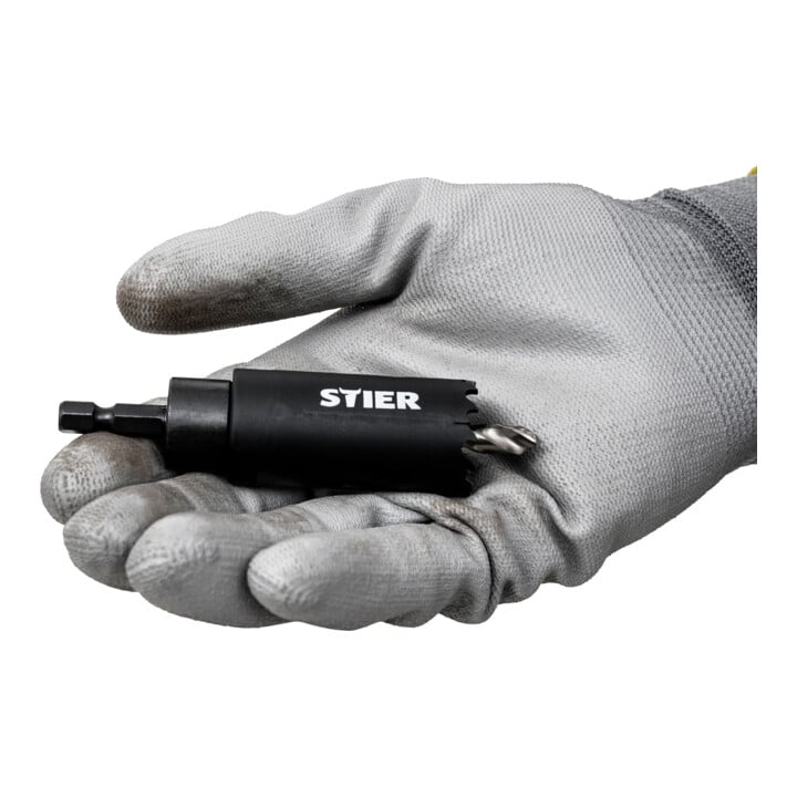 Adaptateur HEX STIER 1/4"-1/2" 20 UNF pour scies cloches 14-32 mm avec clé à 6 pans creux