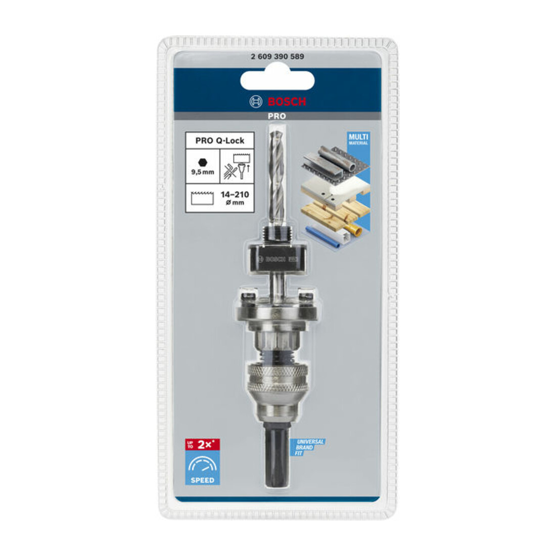 Adaptateur hexagonal Bosch 14 - 210 mm