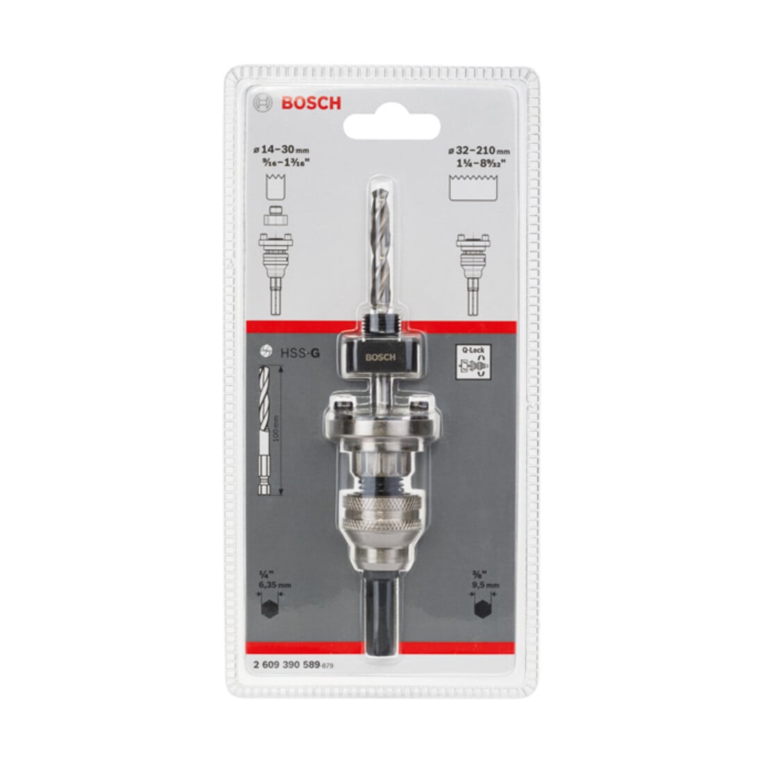 Adaptateur hexagonal Bosch 14 - 210 mm