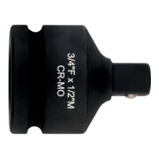 Adaptateur Metabo 3/4" à 1/2", résistant aux chocs