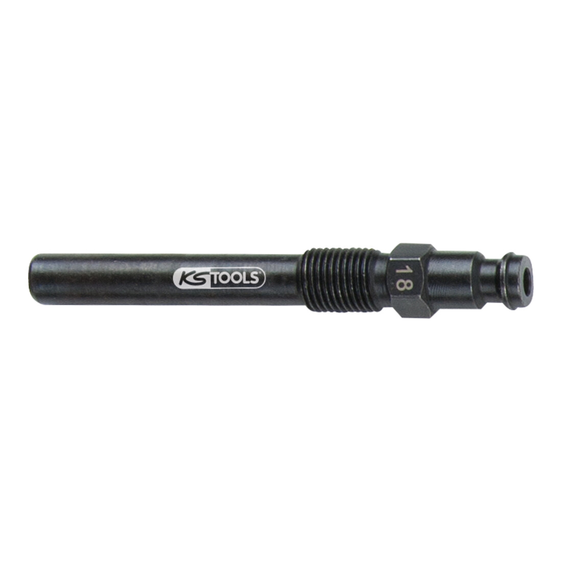 Adaptateur pour bougie de préchauffage KS Tools, M10x1,0 avec filetage mâle, longueur 75 mm Type 18