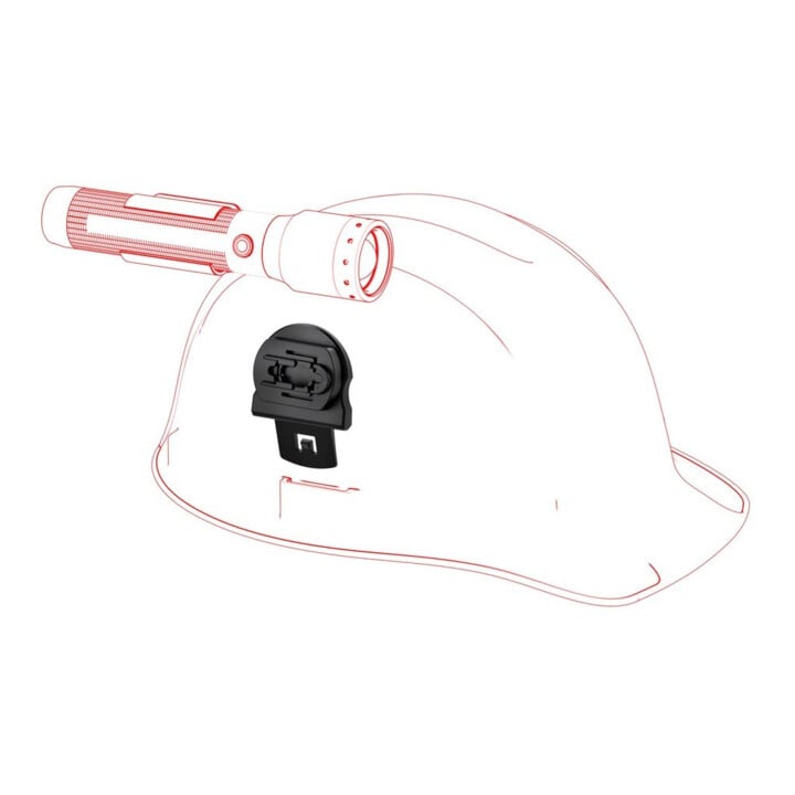 Adaptateur pour casque Ledlenser Euroslot type A pour les lampes de poche Ledlenser