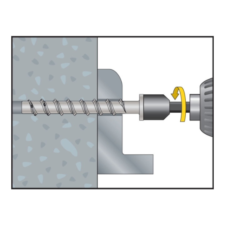 Adaptateur pour foret Ø6 SDS plus du kit "drill@fix" CELO