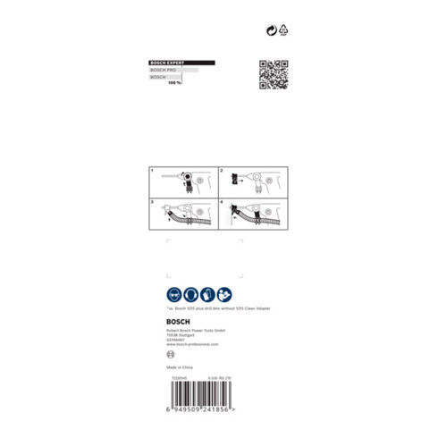 Adaptateur SDS Clean Bosch EXPERT pour le perçage