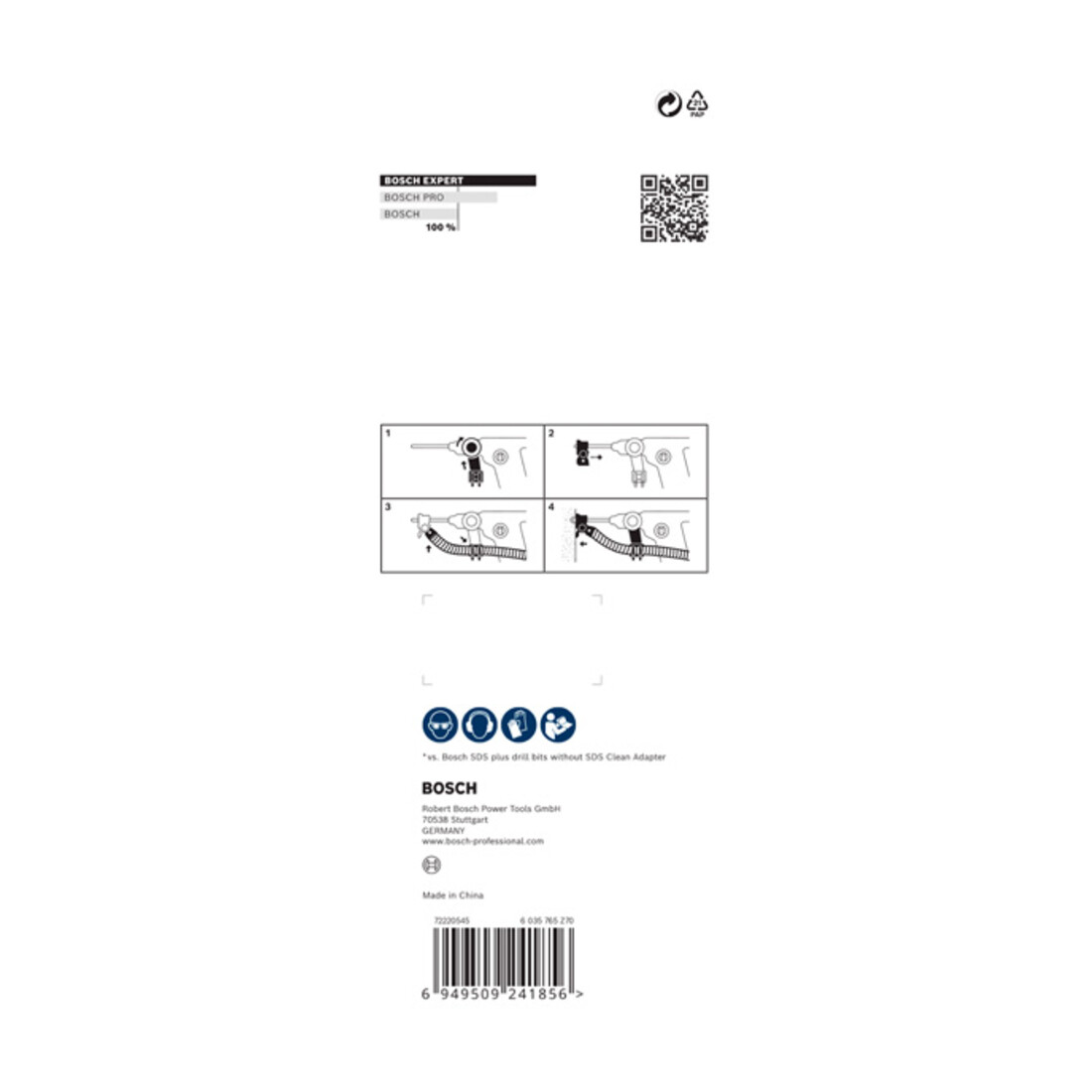 Adaptateur SDS Clean Bosch EXPERT pour le perçage