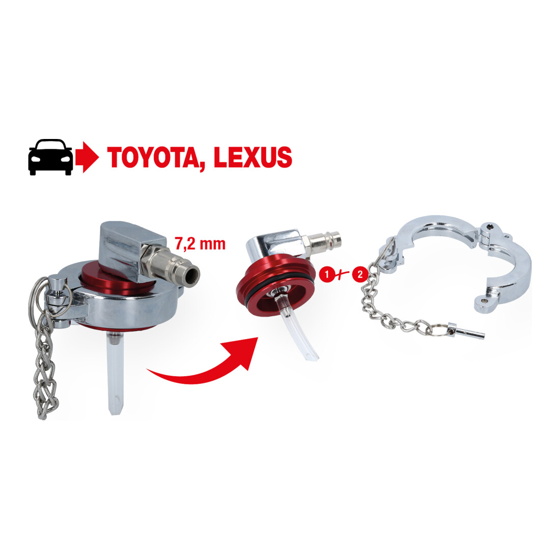 Adaptateur universel de manchon de purge KS Tools pour Toyota et Lexus