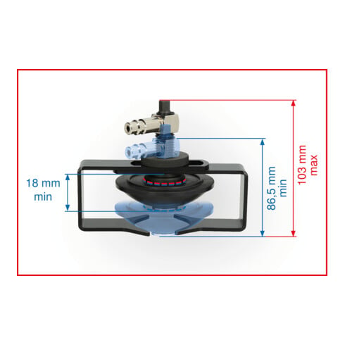 Adaptateur universel de manchon de purge KS Tools, réglable