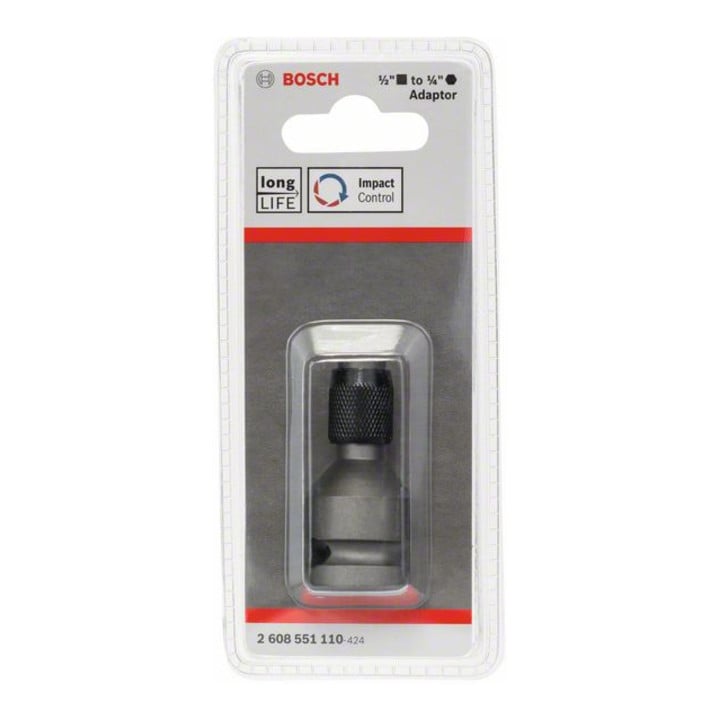 Bosch Adattatore per bussole 1/4", attacco quadro 50mm