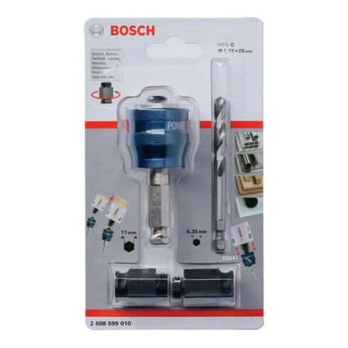 Bosch Adattatore Power-Change con attacco esagonale da 9,5 mm (3/8")