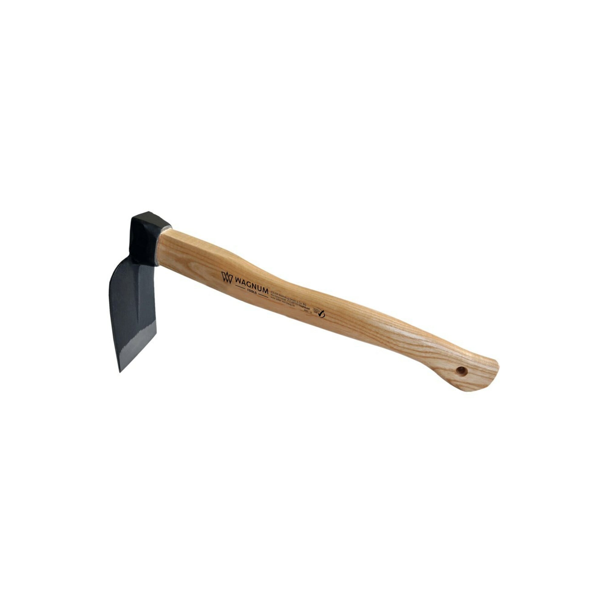 Adler Mini-Kleinhacke mit Eschenstiel geölt 450mm Hacke aus C45 Stahl