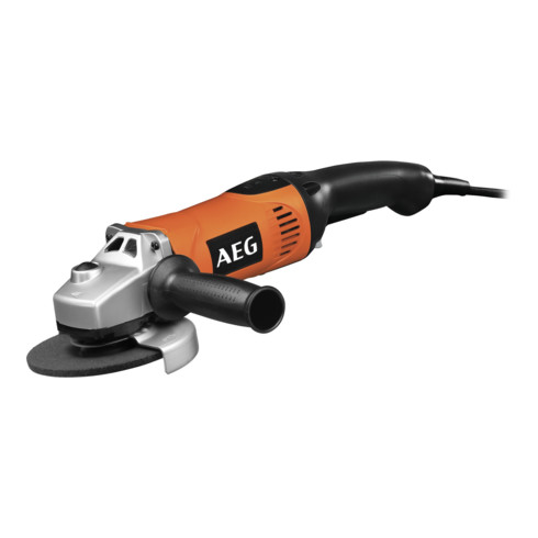 AEG 1520 W haakse slijpmachine WS 15-125 SXE DMS, schijfdiameter 125 mm, incl. FIXTEC-spanmoer, beschermkap, extra handgreep, 4m netsnoer, transportkoffer
