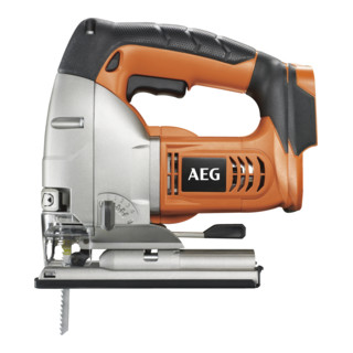 AEG Accu-decoupeerzaag BST18X-0 18V Solo-versie incl. 2 zaagbladen, spaanafzuiging, glijzool in doos