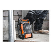 AEG accu-radio BR1218C-0 12V solo uitvoering incl. 2 batterijen voor LCD digitale klok, AUX aansluitkabel-2