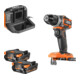 AEG Brushless accuschroefboormachine BS18SBL-202C, Sub Compact, 18V, incl. 2x 18V 2,0 Ah accu's, lader, koffer