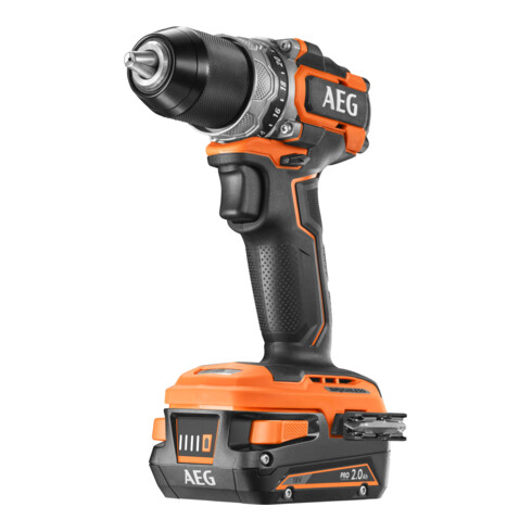 AEG Brushless Akku-Bohrschrauber BS18SBL-202C, Sub Compact, 18V, inkl. 2x 18V 2,0 Ah Akkus, Ladegerät, Koffer
