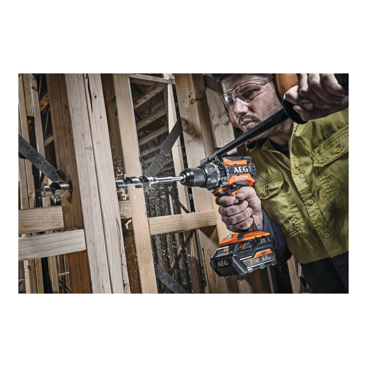 AEG Brushless Akku-Schlagbohrschrauber BSB18BL-0 18V Solo-Version inkl. FIXTEC-Schnellspannbohrfutter im Karton