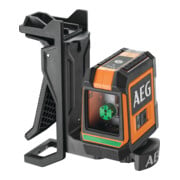 AEG Laser a linee incrociate CLG2-20K, 20 m, verde, con borsa, 2x batterie AA, supporto a parete (magnetico), piastra di puntamento laser, cinghia in velcro-5