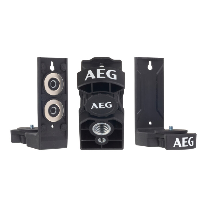 AEG Cross line laser CLR2-15B, 15 m, rouge, sac inclus, 2x piles AA, support mural (magnétique), bande velcro