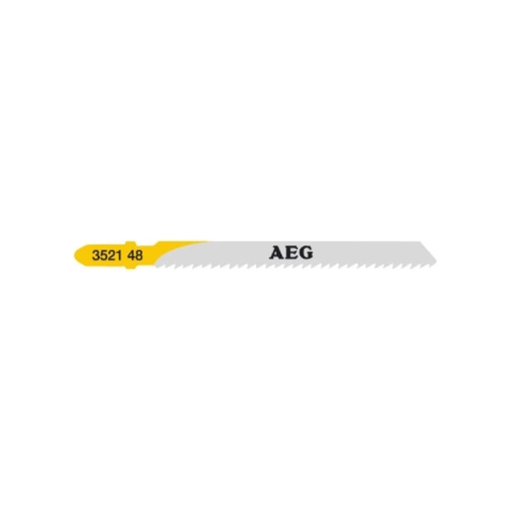 AEG decoupeerzaagblad T101B Hout splintervrij zagen 75 x 2,5 mm, max. zaagdiepte hout: 30 mm/gecoate spaanplaat: 60 mm /PVC: 30 mm, 5 stuks