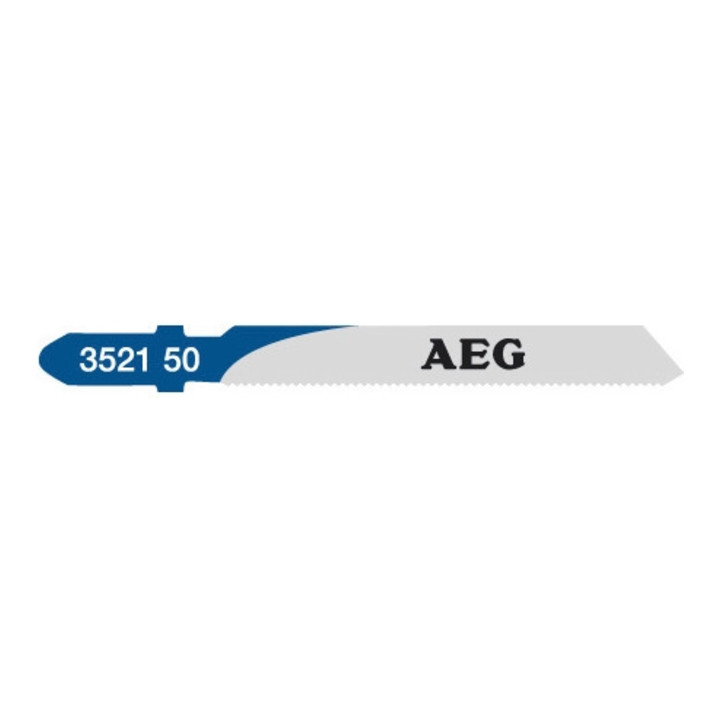 AEG decoupeerzaagblad T118A metaal Lengte getand: 55 mm / tandsteek: 1,2 mm voor zaagsneden in zeer dun plaatstaal, 5 stuks