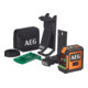 AEG Kreuzlinienlaser CLG2-20K, 20 m, grün, inkl. Tasche, 2x AA Batterien, Wandhalterung (magnetisch), Laser-Zieltafel, Klettband-1
