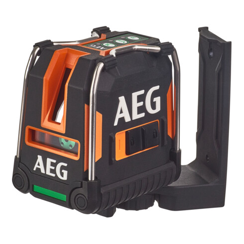 AEG Kreuzlinienlaser CLG3-30K, 30 m, grün, inkl. Tasche, 3x AA Batterien, Wandhalterung (magnetisch), Laser-Zieltafel, Klettband