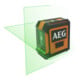AEG kruislijnlaser CLG2-20B, 20 m, groen, incl. tas, 2x AA batterijen, muurbevestiging (magnetisch), klittenband-2