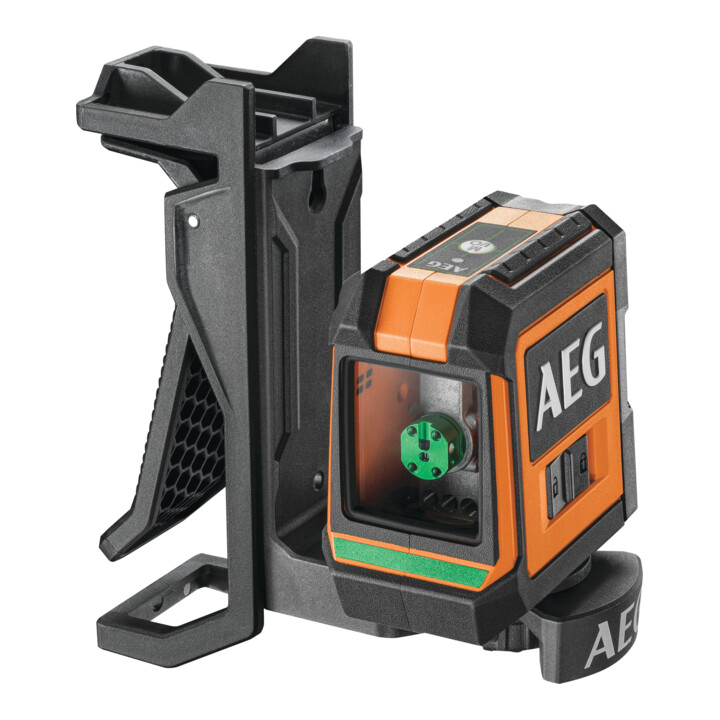 AEG kruislijnlaser CLG2-20K, 20 m, groen, incl. tas, 2x AA batterijen, muurbevestiging (magnetisch), laserrichtplaat, klittenband