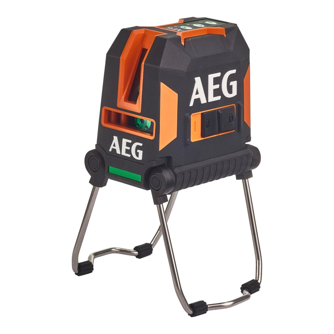 AEG kruislijnlaser CLG3-30K, 30 m, groen, incl. tas, 3x AA batterijen, muurbevestiging (magnetisch), laserrichtplaat, klittenband